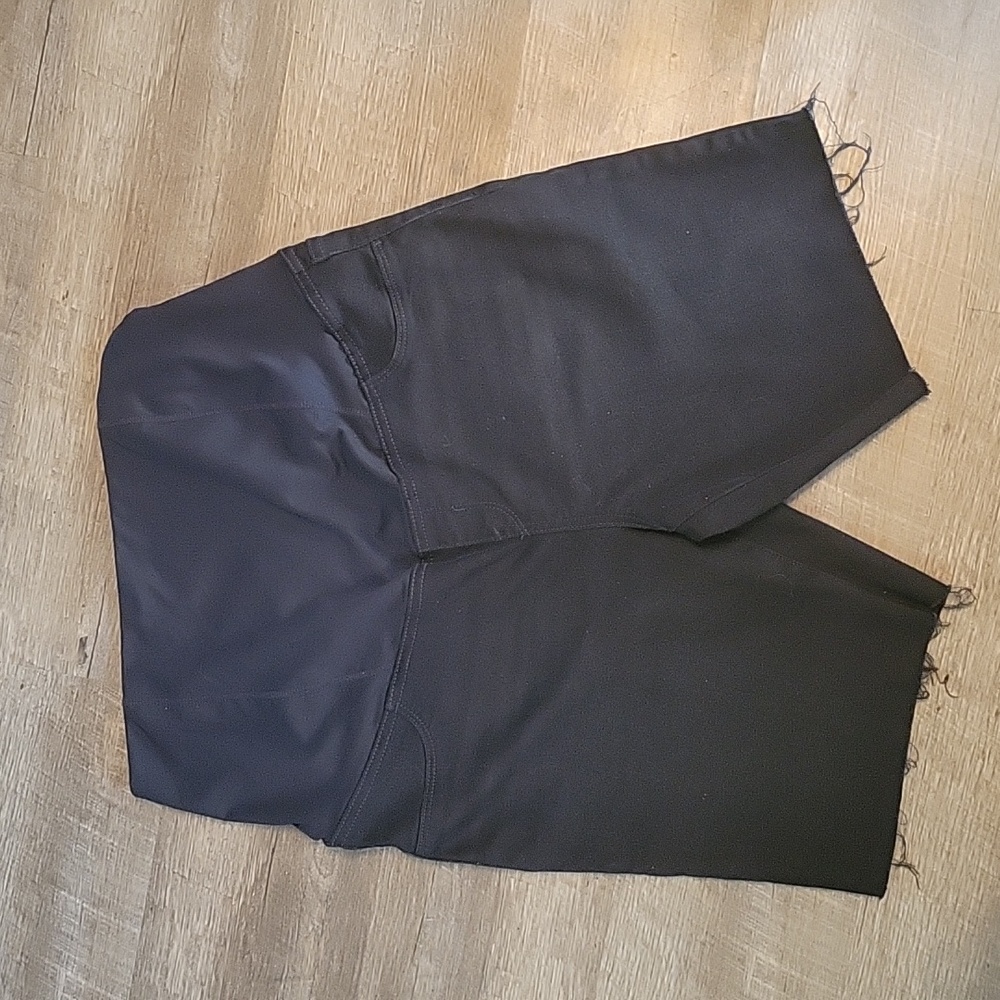 Maternity Shorts, Black denim Bermuda, multi sizes